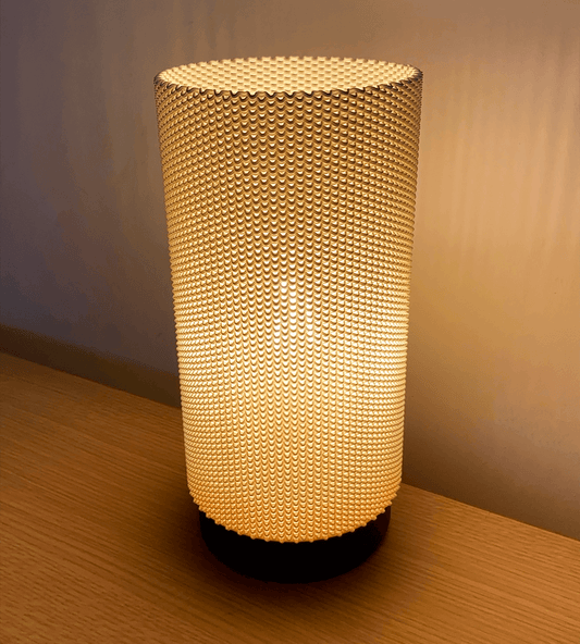 Peace N Joy EVA MULTISHADE RippleMesh - Modern Textured Cylinder Lampshade for Table or Ceiling Light Fixtures