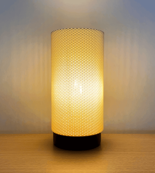 Peace N Joy EVA MULTISHADE RippleMesh - Modern Textured Cylinder Lampshade for Table or Ceiling Light Fixtures