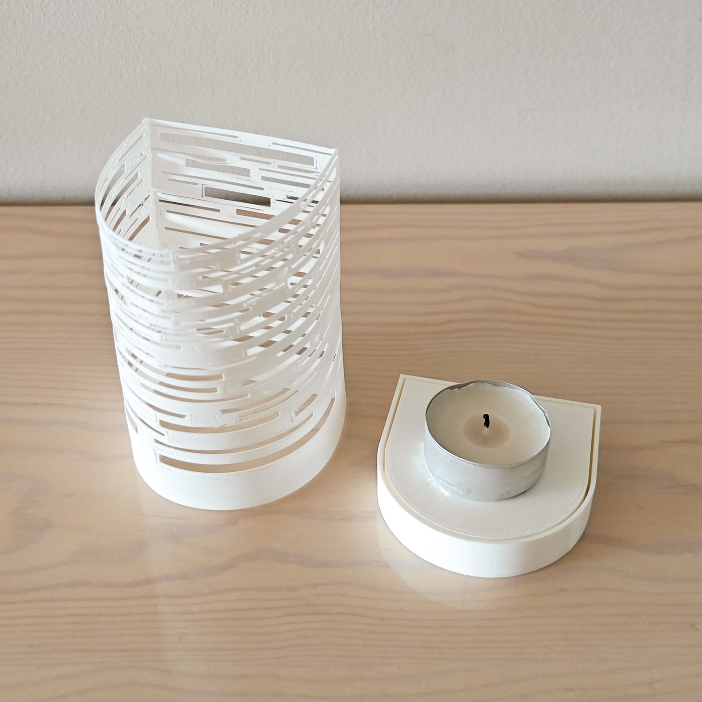 Peace N Joy Pergamino Candle Holder - Modern Luxury Tealight Holder | Elegant Decorative Lantern for Home Spa and Dining Decor