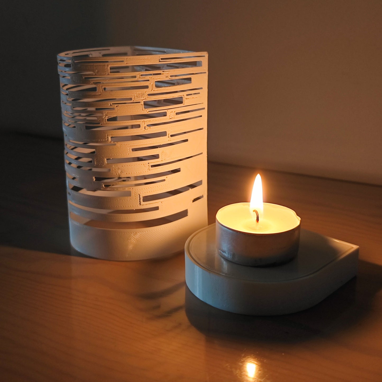 Peace N Joy Pergamino Candle Holder - Modern Luxury Tealight Holder | Elegant Decorative Lantern for Home Spa and Dining Decor