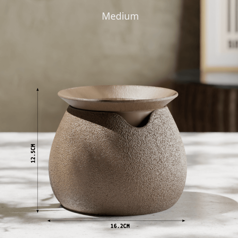 Peace N Joy AquaFlora Self-Watering Planter - Modern Two-Piece Design with Hidden Reservoir for Effortless Plant Care