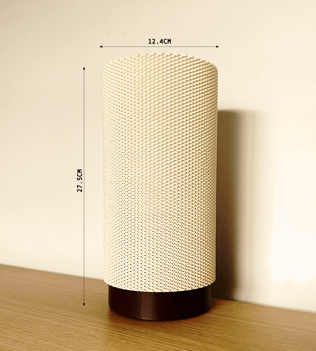 Peace N Joy EVA MULTISHADE RippleMesh - Modern Textured Cylinder Lampshade for Table or Ceiling Light Fixtures