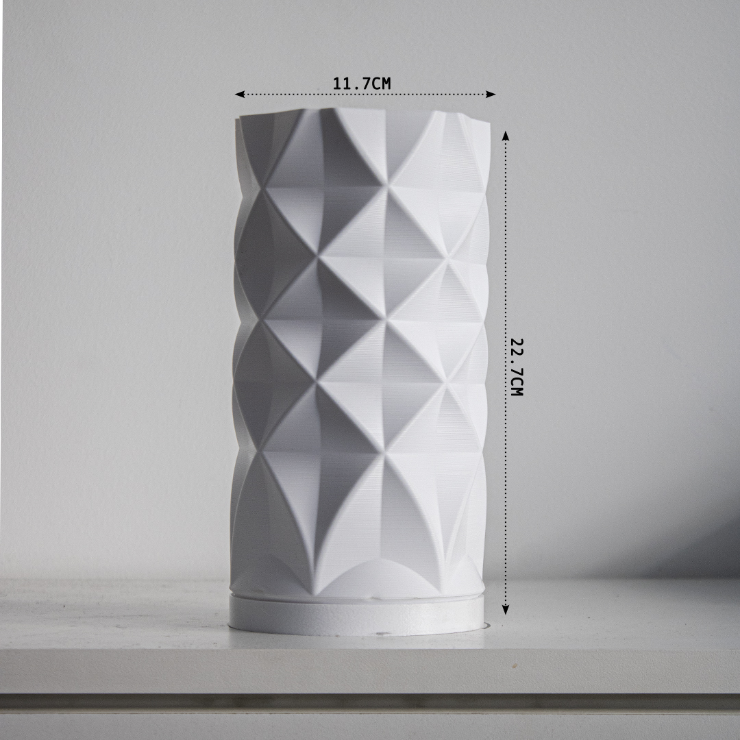 Peace N Joy Diamonds Lampshade - Modern Geometric Lamp Cover | Luxury Minimalist Home Lighting Accent