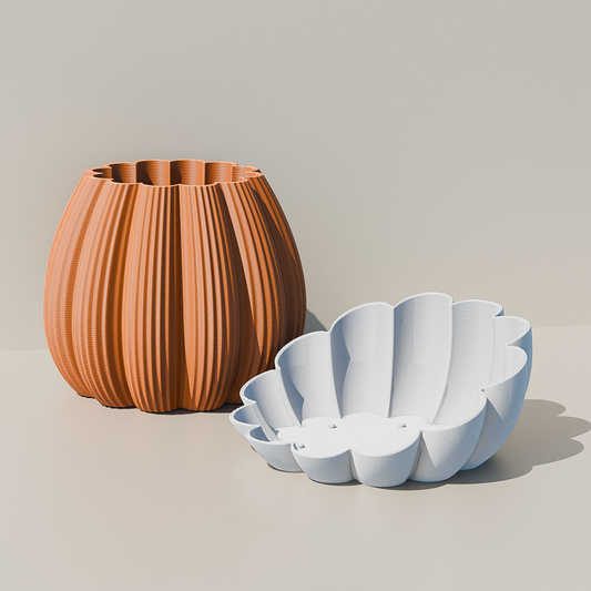 Marina Planter Pot - Designer Indoor/Outdoor Decorative Pot with Dual-Tone Modular Base | Premium Home & Garden Decor by Peace N Joy