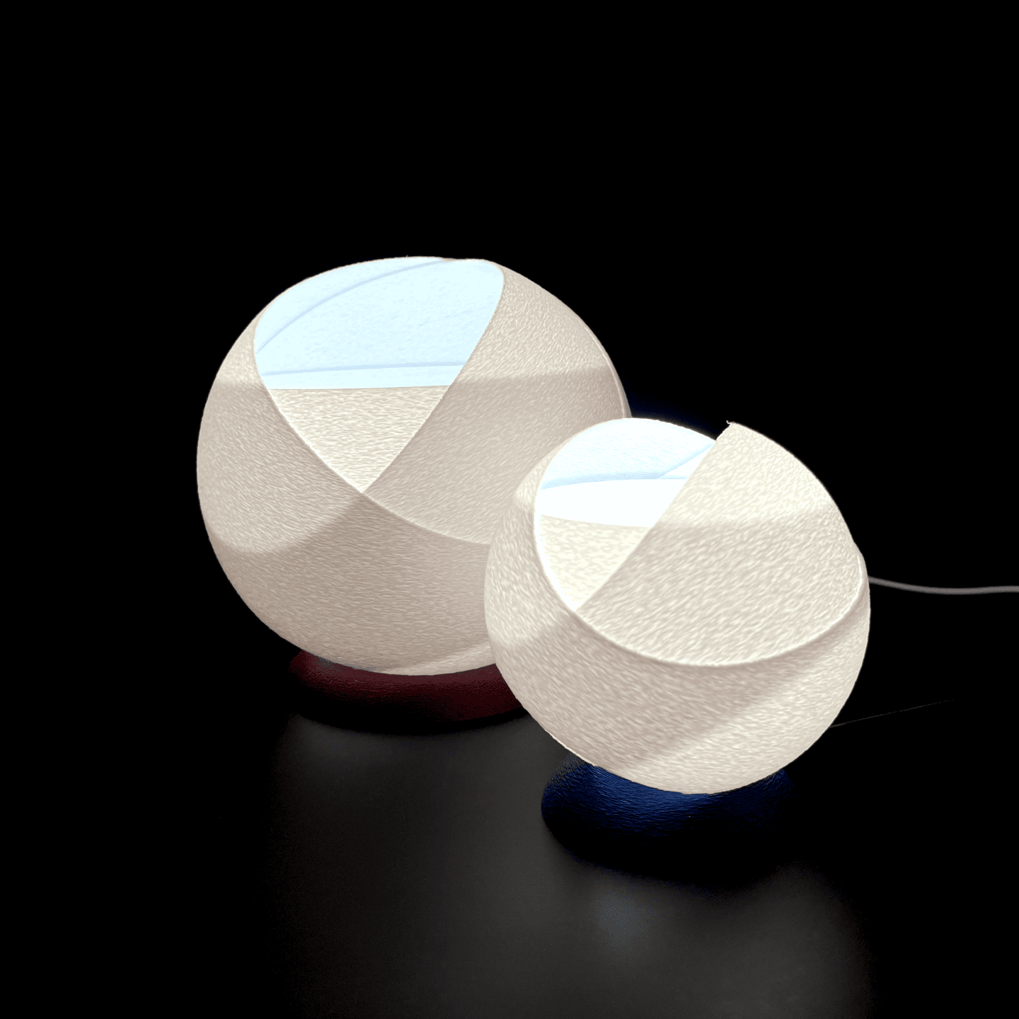 Peace N Joy Snowball Lamp - Elegant Globe Table Light for Bedroom & Living Room - Soft Ambient Lighting in Modern Minimalist Design