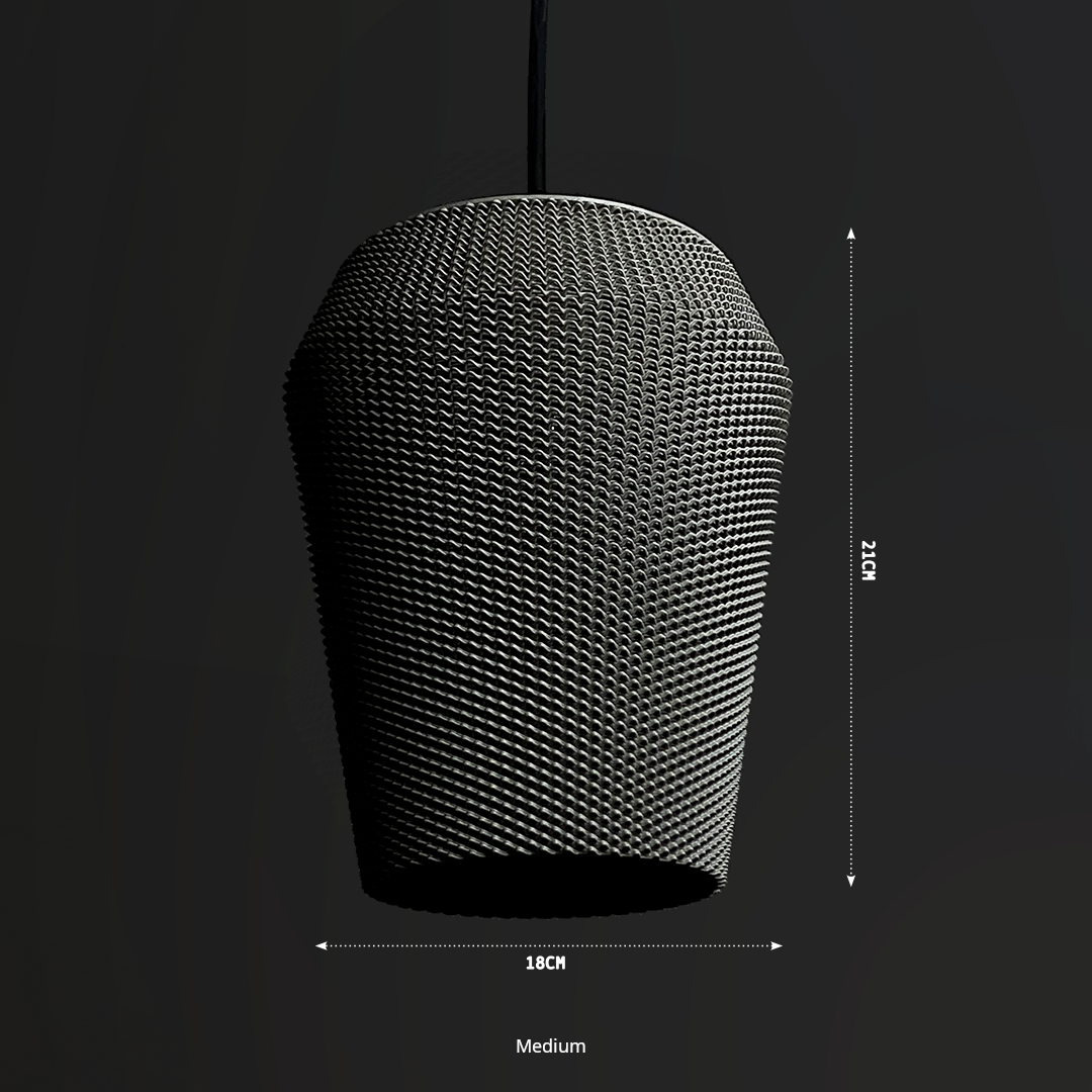 Peace N Joy MARGA MULTISHADE RippleMesh Pendant Lamp - Modern Ambient Hanging Light for Elegant Interiors