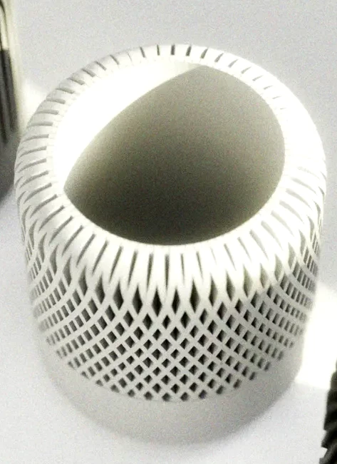 Peace N Joy Modern Ribbed & Twisted Pencil Holder - Stylish Desk Organizer for Home & Office - White - Style 3