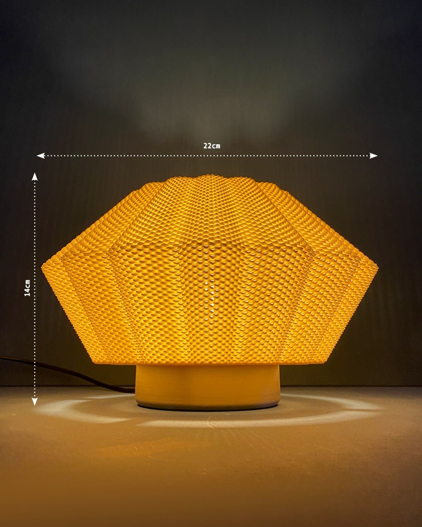 SOL WALL LAMP RippleMesh by Peace N Joy - Sculptural Hanging or Wall-Mounted Luxury Lamp with Textured Glow