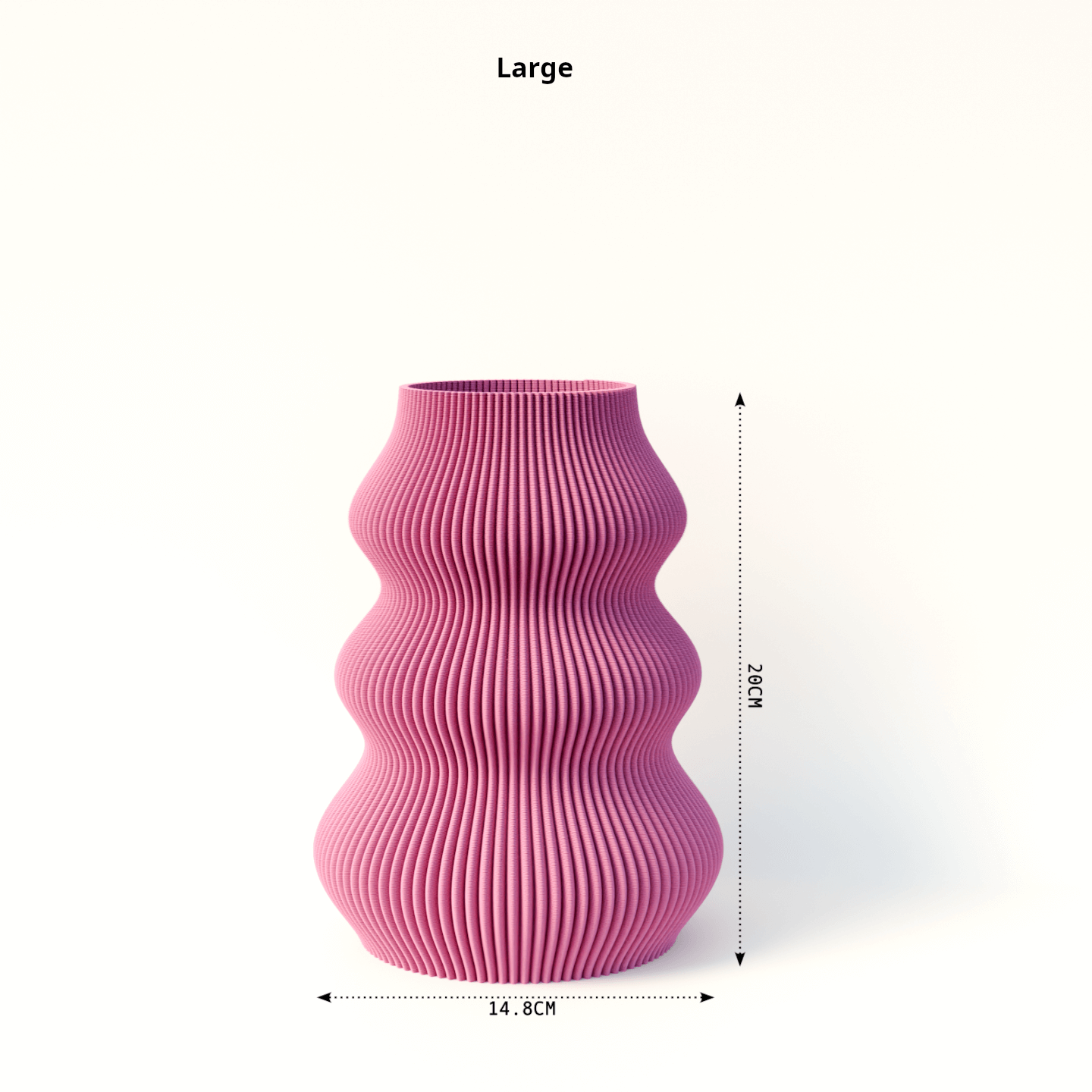 Peace N Joy ISLA VASE - Modern Sculptural Vase with Flowing Wave Design | Luxury Minimalist Home Decor Accent