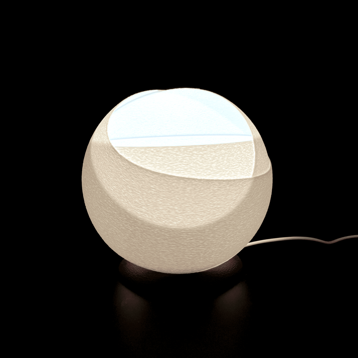Peace N Joy Snowball Lamp - Elegant Globe Table Light for Bedroom & Living Room - Soft Ambient Lighting in Modern Minimalist Design