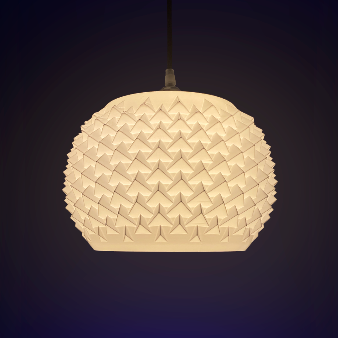 Peace N Joy Spike Pendant Lamp - Modern Luxury Ceiling Light Fixture | Decorative Hanging Lamp for Living Room - Dining Area - Bedroom - White