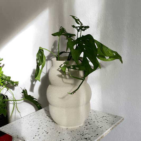 Peace N Joy ROLO VASE RippleMesh - Modern Sculptural Textured Vase