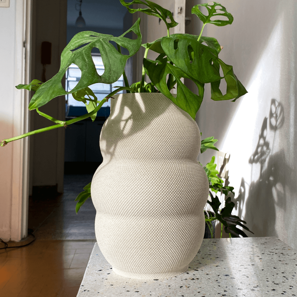 Peace N Joy ROLO VASE RippleMesh - Modern Sculptural Textured Vase