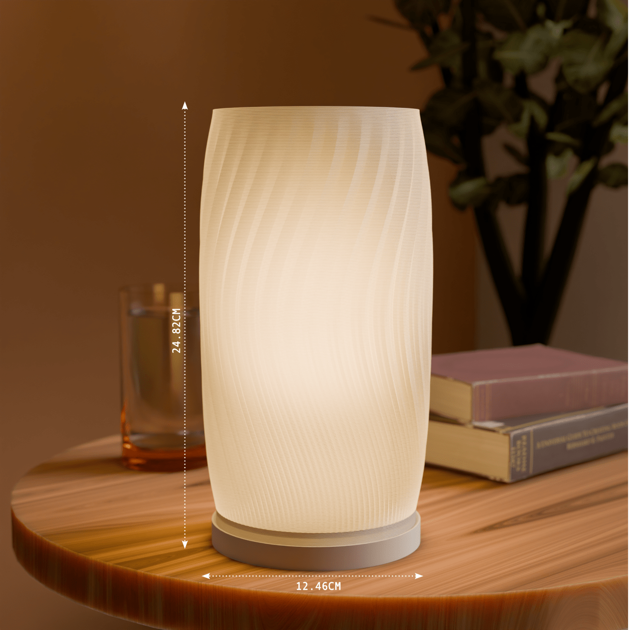 Flow Curve Lamp - Sculptural Ambient Table Light by Peace N Joy for Modern Luxe Interiors