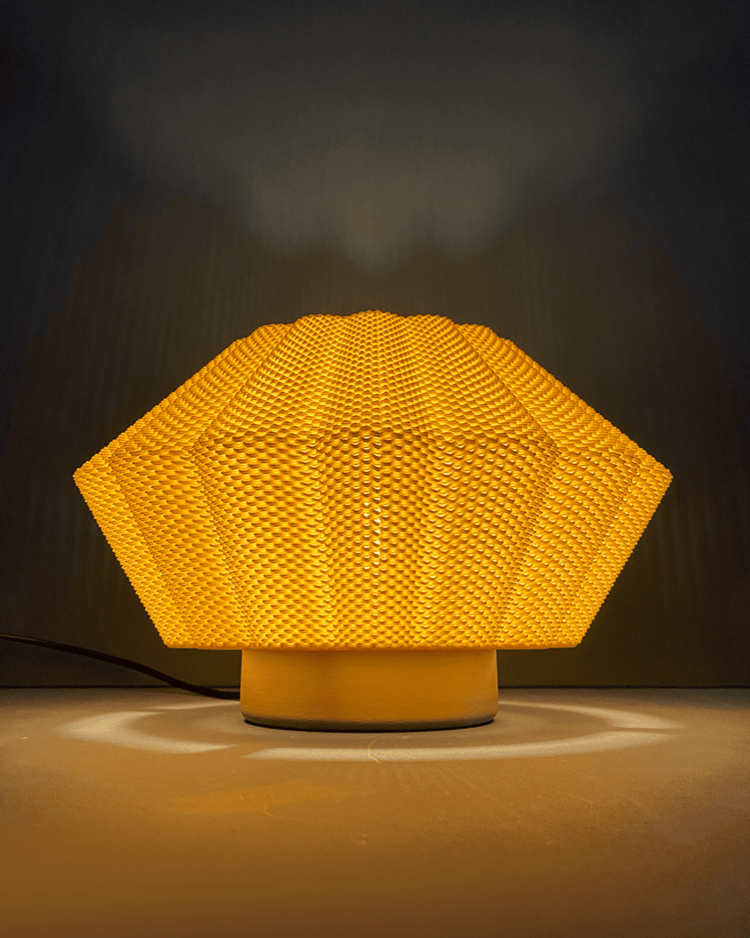 SOL WALL LAMP RippleMesh by Peace N Joy - Sculptural Hanging or Wall-Mounted Luxury Lamp with Textured Glow