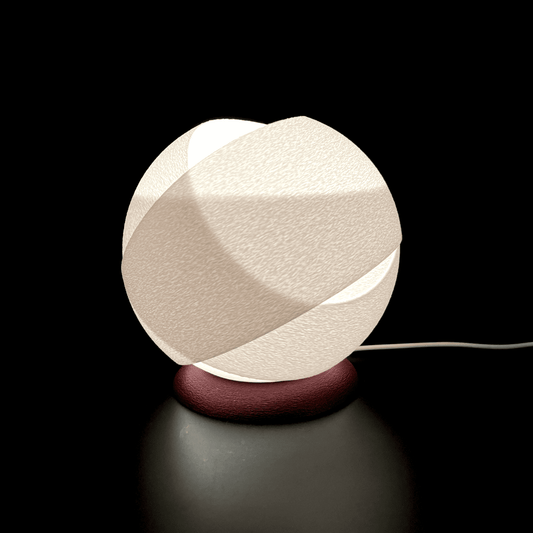 Peace N Joy Snowball Lamp - Elegant Globe Table Light for Bedroom & Living Room - Soft Ambient Lighting in Modern Minimalist Design