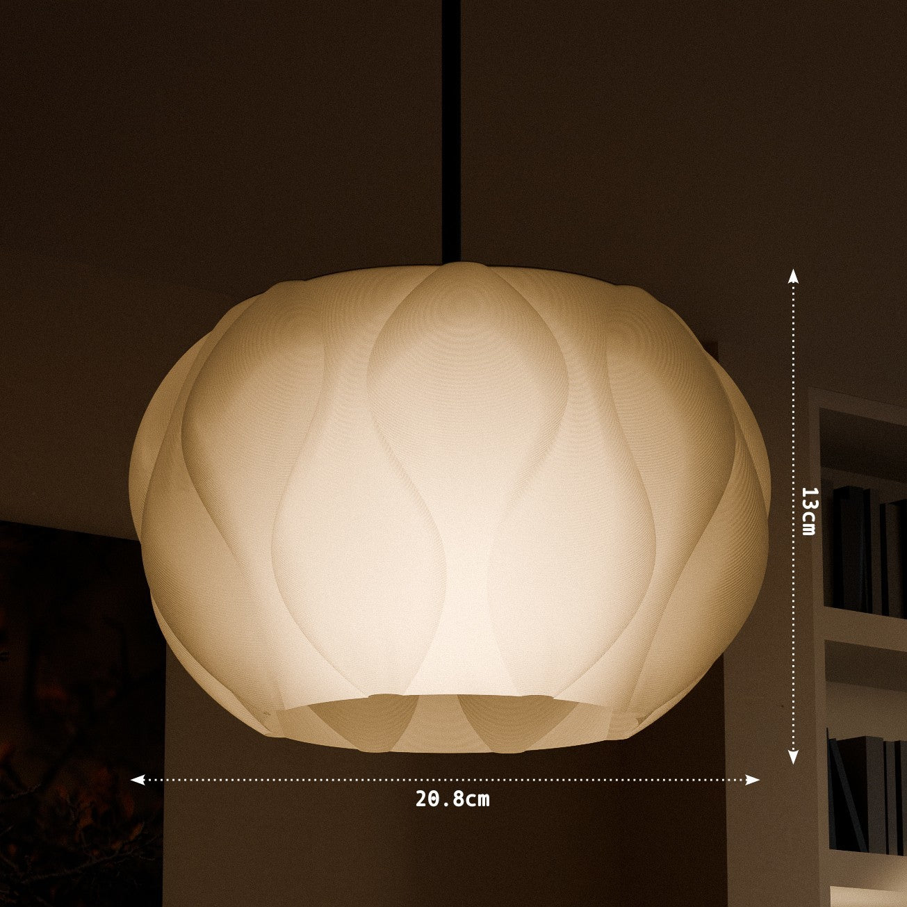 Peace N Joy Eclipse Pendant Lamp – Modern Luxury Ceiling Light | Elegant Ambient Lighting Fixture for Home & Office Decor