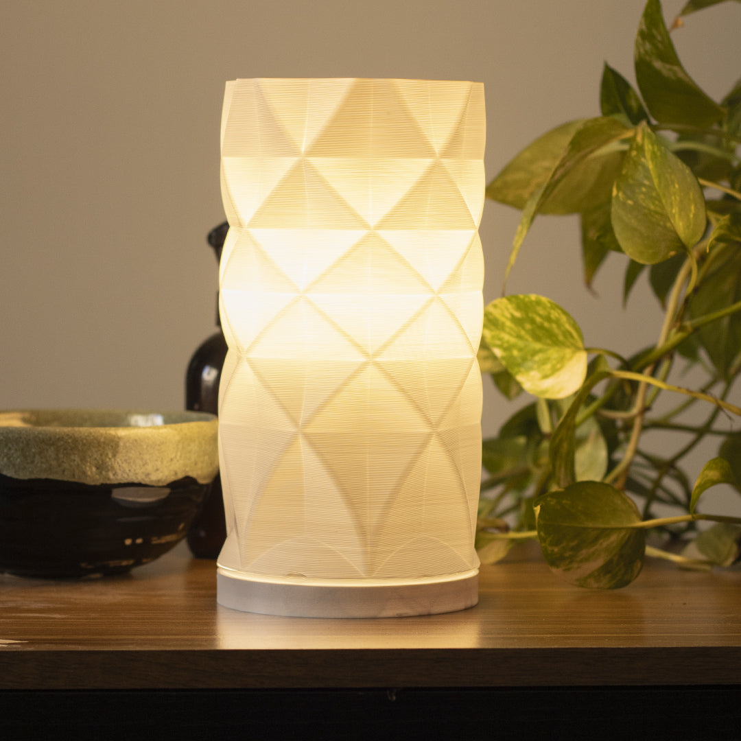 Peace N Joy Diamonds Lampshade - Modern Geometric Lamp Cover | Luxury Minimalist Home Lighting Accent