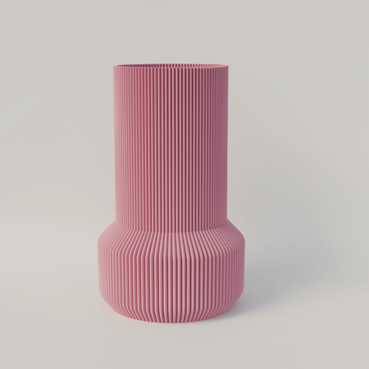 NIZA Vase by Peace N Joy - Modern Ribbed Luxury Accent Vase for Elegant Home Decor