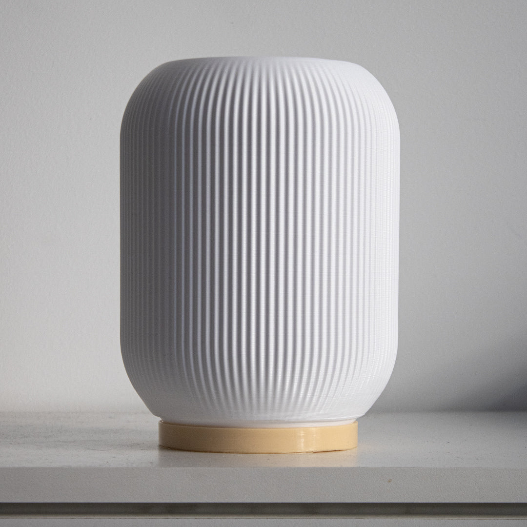 Peace N Joy Sophie Lampshade - Modern Ribbed Table Lamp Cover | Elegant Minimalist Home Lighting Accent