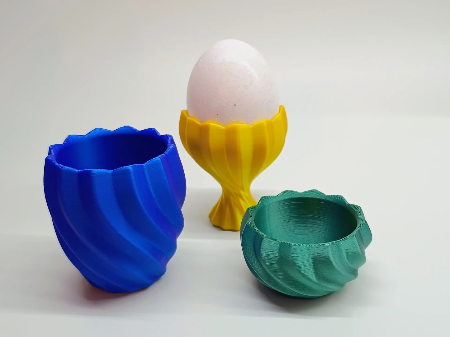 Peace N Joy Elegant Egg Cup Holder Set of 3 - Decorative Stand for Easter & Home Decor