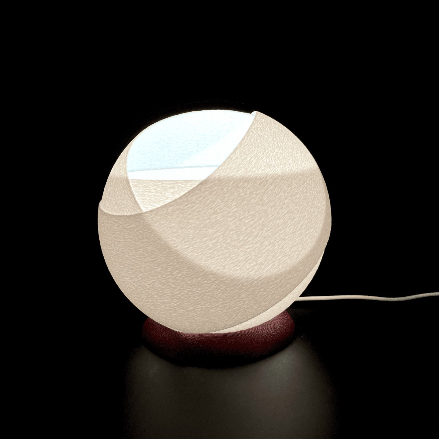 Peace N Joy Snowball Lamp - Elegant Globe Table Light for Bedroom & Living Room - Soft Ambient Lighting in Modern Minimalist Design