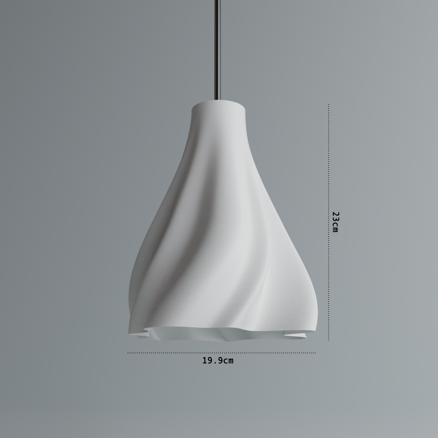 Silken Flow Pendant Lamp by Peace N Joy - Modern Luxury Swirl Ceiling Light