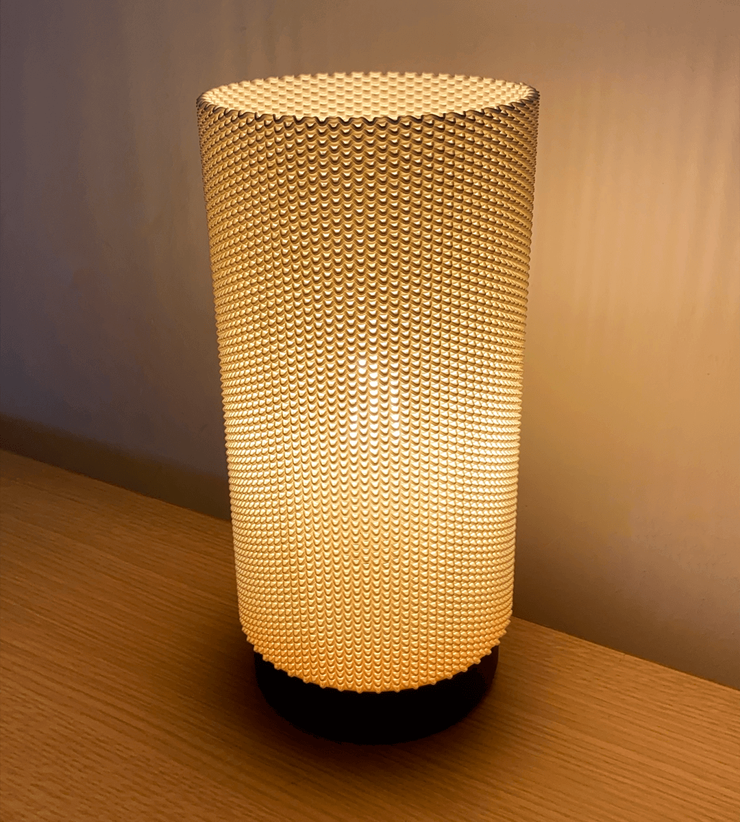 Peace N Joy EVA MULTISHADE RippleMesh - Modern Textured Cylinder Lampshade for Table or Ceiling Light Fixtures