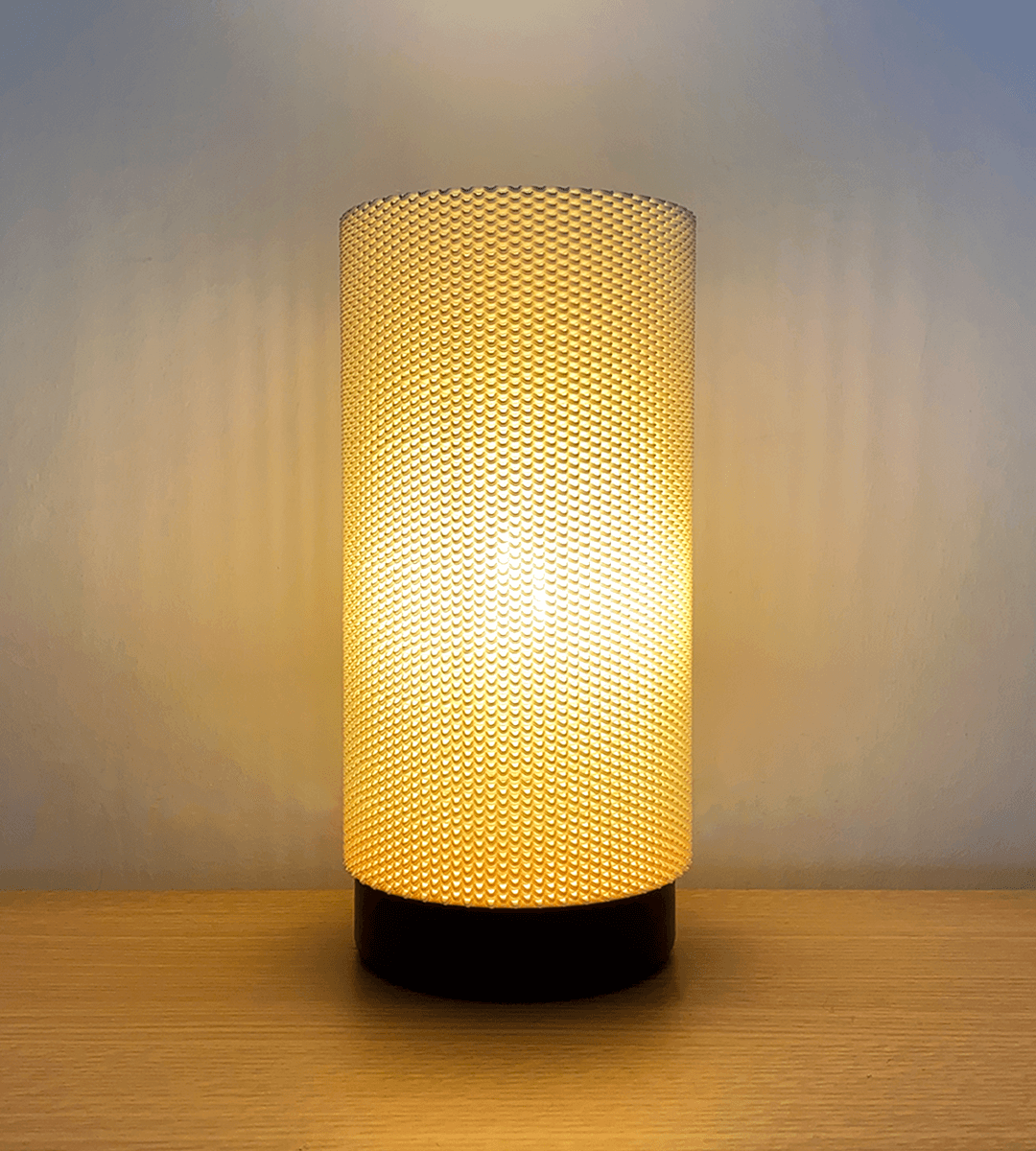 Peace N Joy EVA MULTISHADE RippleMesh - Modern Textured Cylinder Lampshade for Table or Ceiling Light Fixtures