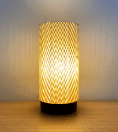 Peace N Joy EVA MULTISHADE RippleMesh - Modern Textured Cylinder Lampshade for Table or Ceiling Light Fixtures