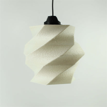 Peace N Joy FLOWING SHADE LS Modern Pendant Lamp - Sculptural Twisted Lampshade for Elegant Ambient Lighting
