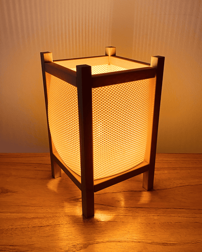 Shota Table Lamp - Japanese Shoji-Style Ambient Light | Designer Home Decor by Lunfardo | Produced by Peace N Joy