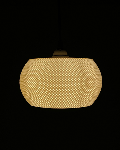 VALO RippleMesh Designer Lampshade - Textured Pendant Light for Living Room Dining or Studio | Crafted by Peace N Joy