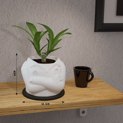 Peace N Joy - Doctor Planter Pot | Unique Tabletop Planter for Gifting & Decor | Modern Medical-Themed Plant Holder