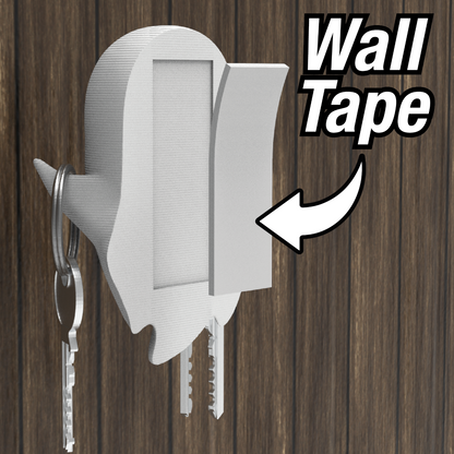 Peace N Joy Ghost Key Holder - Halloween Wall Hook for Keys - Set of 3 | Cute Floating Ghost Design