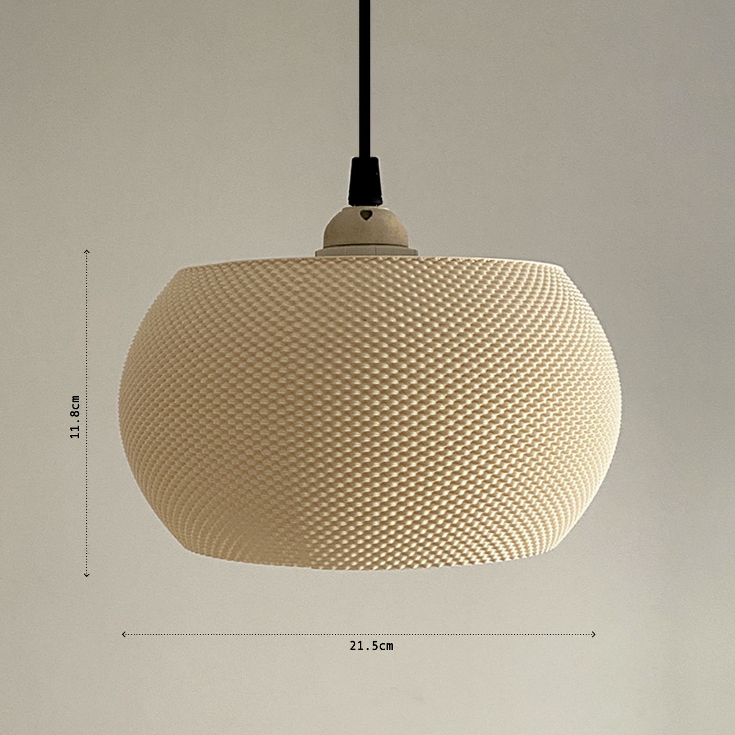VALO RippleMesh Designer Lampshade - Textured Pendant Light for Living Room Dining or Studio | Crafted by Peace N Joy