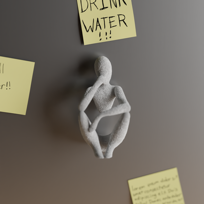 Peace N Joy Nobody Magnets | Luxury Abstract Fridge Magnets for Home & Office Decor | Modern Minimalist Magnetic Figures - Set of 3