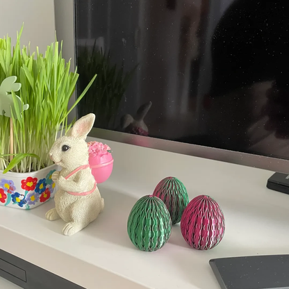 Peace N Joy Luxury Decorative Easter Eggs - Modern & Elegant Festive Decor - Pack Of 6