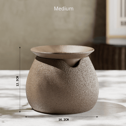 Peace N Joy AquaFlora Self-Watering Planter - Modern Two-Piece Design with Hidden Reservoir for Effortless Plant Care