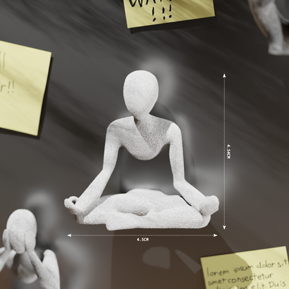 Peace N Joy Nobody Magnets | Luxury Abstract Fridge Magnets for Home & Office Decor | Modern Minimalist Magnetic Figures - Set of 3