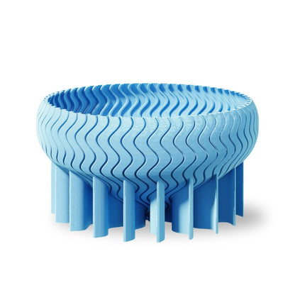 Peace N Joy Jellyfish Plate - Designer Table Art Bowl by Kowafatcompany - Sculptural Home Decor & Serving Dish in Oceanic Blue