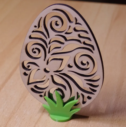 Peace N Joy Elegant Filigree Easter Egg Decorations - Set of 10 Ornamental Eggs with Floral Design