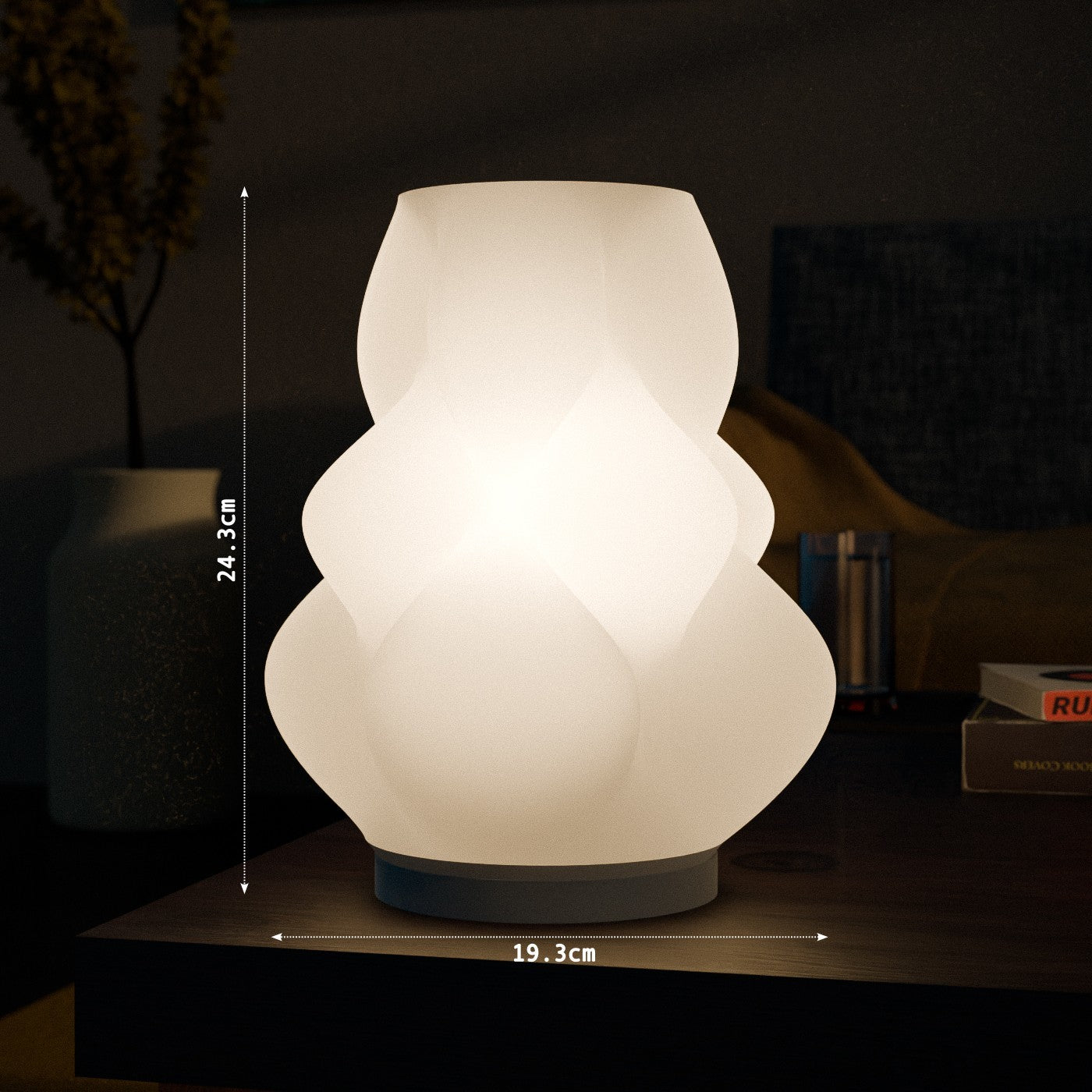 Peace N Joy Lumen Bloom Table Lamp – Modern Luxury Decorative Lighting | Elegant Ambient Desk Lamp for Home & Office