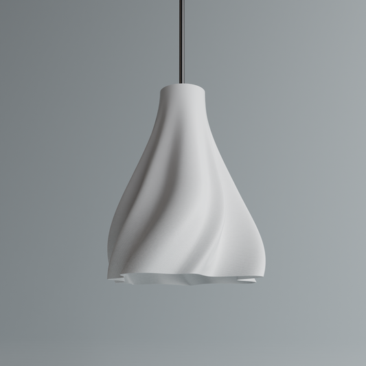 Silken Flow Pendant Lamp by Peace N Joy - Modern Luxury Swirl Ceiling Light
