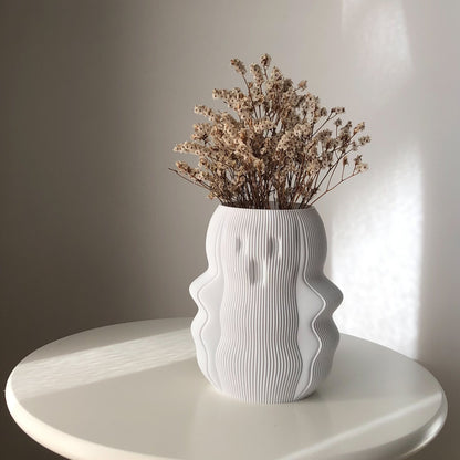 Peace N Joy BOO Vase - Modern Sculptural Home Decor Vase with Ghost-Inspired Design | Luxury Accent for Contemporary Interiors