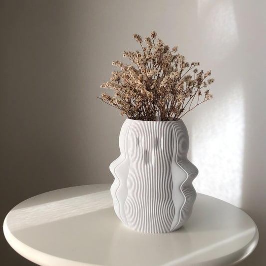 Peace N Joy BOO Vase - Modern Sculptural Home Decor Vase with Ghost-Inspired Design | Luxury Accent for Contemporary Interiors