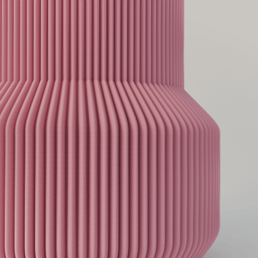 NIZA Vase by Peace N Joy - Modern Ribbed Luxury Accent Vase for Elegant Home Decor