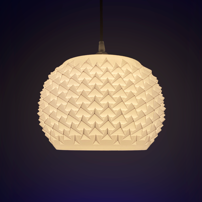 Peace N Joy Spike Pendant Lamp - Modern Luxury Ceiling Light Fixture | Decorative Hanging Lamp for Living Room, Dining Area, Bedroom (White)