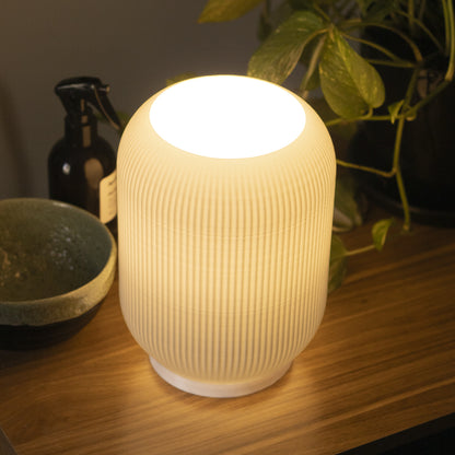 Peace N Joy Sophie Lampshade - Modern Ribbed Table Lamp Cover | Elegant Minimalist Home Lighting Accent