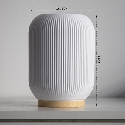 Peace N Joy Sophie Lampshade - Modern Ribbed Table Lamp Cover | Elegant Minimalist Home Lighting Accent